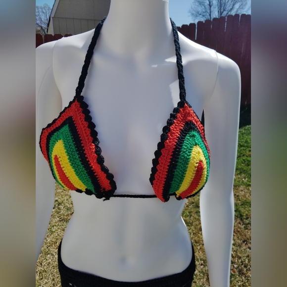 Colorful Crochet Bikini Set - Picture 4 of 7